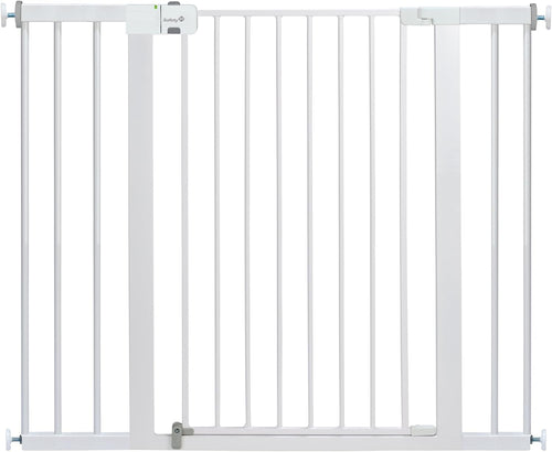 Safety 1st SecureTech Tall & Wide Pressure-Installed Metal Gate with SecureTech Locking Handle - Fits 29-47