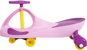 Auction Lil' Rider Wiggle Car Ride On Toy – No Batteries, Gears or Pedals – Twist, Swivel, Go – Outdoor Ride Ons for Kids 3 Years and Up, M370049, Large, Pink