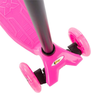 Auction Lil' Rider Kids Scooter-Beginner Adjustable Height Handlebar, 3 LED Light-up Wheels, Kick Scooter-Fun Balance Riding Toy for Girls and Boys (Pink) (80-TK166610P)