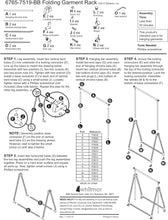 Load image into Gallery viewer, Whitmor Foldable/ Collapsible Garment Rack, Silver Metal