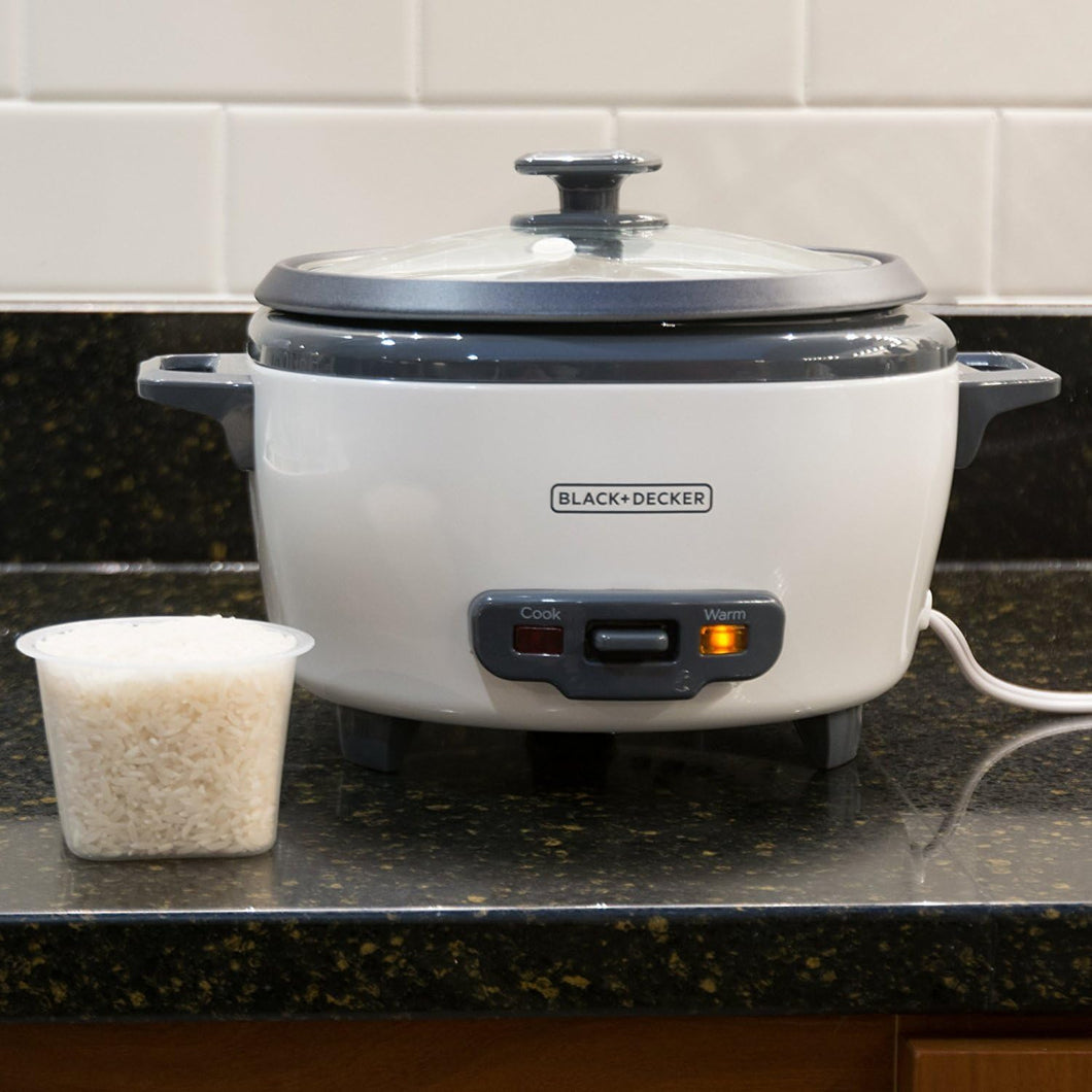 BLACK+DECKER 2-in-1 Rice Cooker & Food Steamer - 6-Cup Capacity