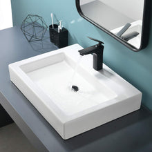 Load image into Gallery viewer, Valisy White Vessel Sink Rectangular