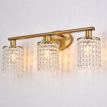 Load image into Gallery viewer, 3-Light Crystal Vanity Light
