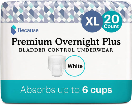 Because Unisex Premium Overnight Plus Pull Up Underwear