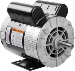 Auction VEVOR 2HP SPL Air Compressor Electric Motor, 115/230V, 15/7.5Amps, 56 Frame 3450RPM, 5/8" Keyed Shaft, CW/CCW Rotation, 1.88" Shaft Length for Air Compressors