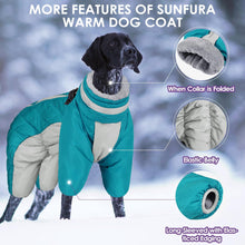 Load image into Gallery viewer, SUNFURA Four Legged Dog Coat Warm Fleece Dog Jacket