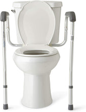 Load image into Gallery viewer, Medline Toilet Safety Rails, Safety Frame for Toilet with Easy Installation