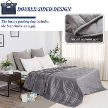 Load image into Gallery viewer, King Size Weighted Blanket 40lb Double-Sided