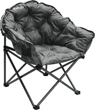 Load image into Gallery viewer, KHORE Oversized Camping Chair Heavy Duty Steel Folding Chair with Carry Bag for Hiking Camping (Grey)