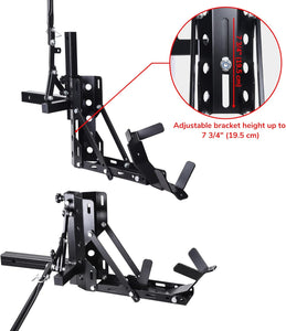 Yescom 800lb Motorcycle Trailer Hitch 2" Tow Receiver Scooter Carrier Steel Hauler Hitch Mount Rack