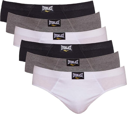 Everlast Briefs, Stretch Fabric, 6 PK MEDIUM