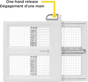 Safety 1st Lift, Lock and Swing Gate - Pressure or Hardware installed, Fits Spaces Between 28" and 42" Wide, 28" Tall, White