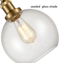 Load image into Gallery viewer, YUBOLE Modern Brass Seeded Glass Pendant Light