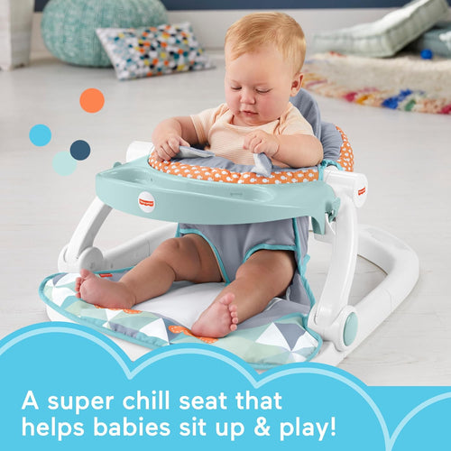 Fisher-Price Portable Baby Chair Sit-Me-Up Floor Seat with Snack Tray