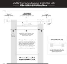 Load image into Gallery viewer, MODE Premium Collection 1 1/8&quot; Diameter Curtain Rod Set