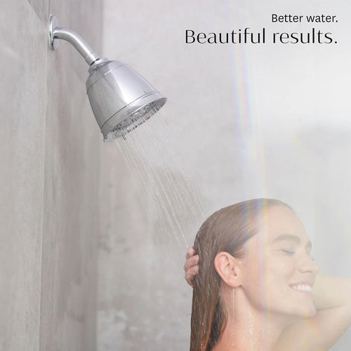 T3 Micro Source Showerhead | Adjustable Chrome Shower Head with Chlorine Filter | Copper, Zinc, and Calcium Water Mineral Filter Reduces Free Chlorine and Hydrogen Sulfide