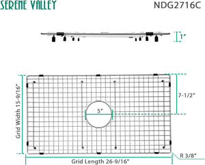 Serene Valley Sink Bottom Grid 26-9/16" X 15-9/16"