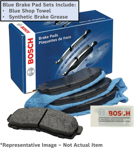 BOSCH BE1640 Blue Ceramic Disc Brake Pad Set - Compatible With Select Chrysler 200; Dodge Dart; Jeep Cherokee; FRONT