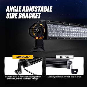 Auxbeam 42 Inch 240W LED Light Bar, 5D Lens Work Light Off Road Driving Lights
