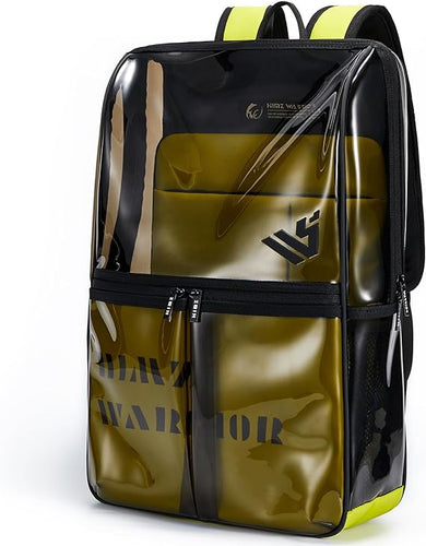 Heavy Duty Transparent Backpack - Yellow Tint