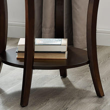 Load image into Gallery viewer, Roundhill Furniture OE0020EP Perth Contemporary Round Shelf, End Table, Espresso