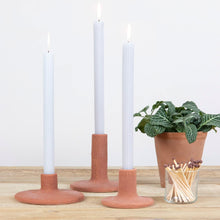 Load image into Gallery viewer, Main + Mesa Stoneware Taper Candle Holders, Set of 3