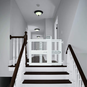 Safety 1st Lift, Lock and Swing Gate - Pressure or Hardware installed, Fits Spaces Between 28" and 42" Wide, 28" Tall, White