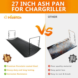 Hisencn 27 inch Ash Pan Repair Parts for Chargriller