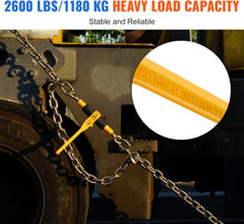 Load image into Gallery viewer, VEVOR Ratchet Chain Binders, 1/4&quot;-5/16&quot;, 2600 lbs Safe Working Load, 4 Pack Load Binder with 2 Grab Hooks, Tie Downs for Transport Chain, Heavy Duty Tow Chain Ratchet Binders for Flatbed Truck Trailer