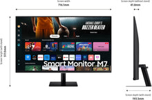 Load image into Gallery viewer, Samsung - M70D 32&quot; LED 4K UHD 60Hz 4ms Smart Monitor with HDR 10 (HDMI, USB) - Black