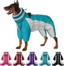 Load image into Gallery viewer, SUNFURA Four Legged Dog Coat Warm Fleece Dog Jacket