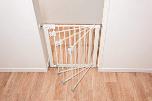 Safety 1st Safety 1st Hands Free Auto-Close Gate, White, Fits 29-38" Wide, 28" Tall