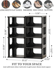 Load image into Gallery viewer, HAIXIN Shoe Shelves for Closet Kids &amp; Women Shoe Rack Adjustable Height 10 Tier Shoe Organizer
