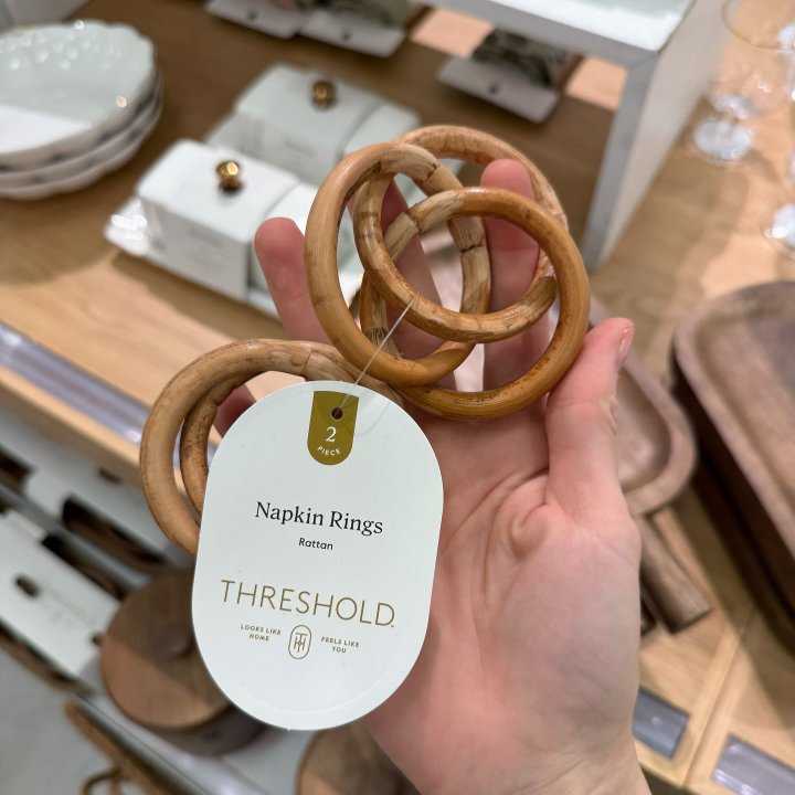 4pk Rattan Napkin Rings - Threshold™