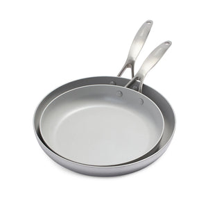 Venice Pro 26-cm and 30-cm Stainless Steel Frying Pan Set