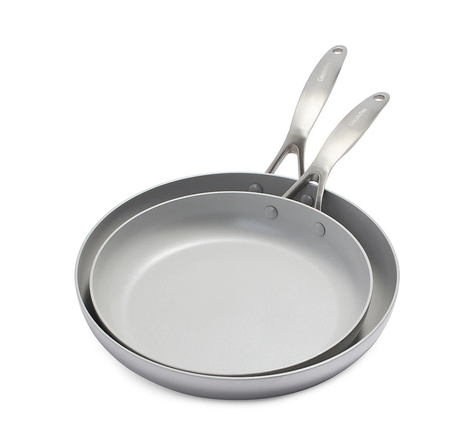 Venice Pro 26-cm and 30-cm Stainless Steel Frying Pan Set