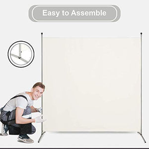 STEELAID Office Partition Room Divider Classroom and Dorm Privacy Screen 6 Ft Portable Partition Screen