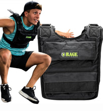 Load image into Gallery viewer, RAGE Fitness Adjustable Weighted Vest, Black, One Size (Weights not included)