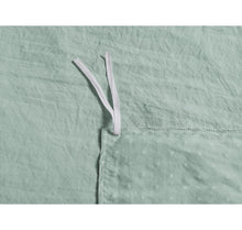 Load image into Gallery viewer, Krinkle Dot Clip Prewashed Duvet Cover Set - MISTY BLUE TWIN/TWIN XL