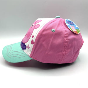 Peppa Pig Kid's Youth Baseball Cap Hat Pink White Adjustable Back