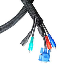 Load image into Gallery viewer, Self Closing Cable Sock Black 1&quot; (25.4mm) x 50ft(15.24m)