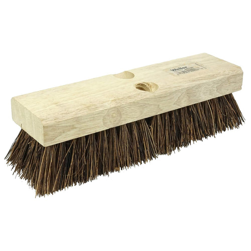 Weiler 44026 Palmyra Fill Deck Scrub Brush with Wood Block, 10