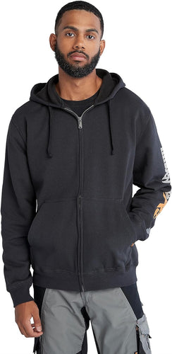 Timberland Unisex-Adult Hood Honcho Sport Full-Zip Hooded Sweatshirt - BLACK,XXL