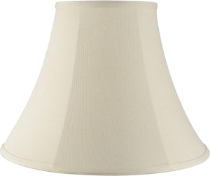 Aspen Creative 38004-2, Bell Collapsible Spider Lamp Shade, Beige, 8" Top x 17" Bottom x 13" Slant Height, Set of 2