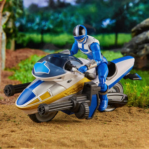 Hasbro Power Rangers Lightning Collection Time Force Blue Ranger and Vector Cycle Action Figures with Accessories