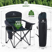 Load image into Gallery viewer, Folding Camping Chairs Oversized Heavy Duty Lawn Chair