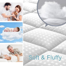 Load image into Gallery viewer, King Mattress Pad Quilted Fitted Mattress Protector Cooling Pillow Top Mattress Cover
