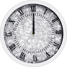 Load image into Gallery viewer, LXARTZJ Crystal Diamond Round Wall Clock Twinkle Bling Decor