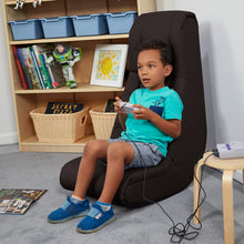 Load image into Gallery viewer, Soft Floor Rocker - Cushioned Ground Chair for Kids Teens and Adults - Great for Reading, Gaming, Meditating, TV - Black