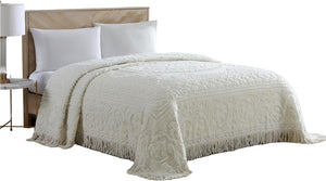 Beatrice Home Fashions Medallion Chenille Bedspread